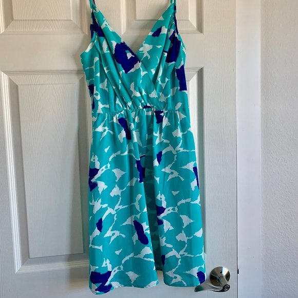 Yumi Kim Teal Goddess Dress Size Small 